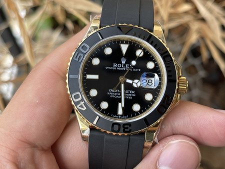 Yacht-Master 42 오이스터 42mm 옐로우 골드